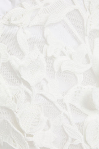 SIMKHAI COLETTE GUIPURE LACE AND COTTON-POPLIN SHIRT DRESS - Size 6