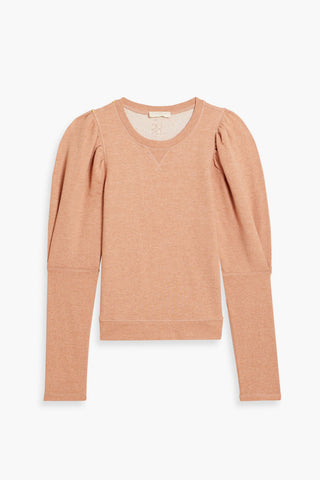 ULLA JOHNSON PHILO FRENCH COTTON-BLEND TERRY SWEATSHIRT - Size XS
