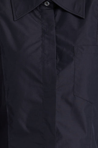 3.1 PHILLIP LIM CROPPED COTTON-BLEND SHIRT - Size 2