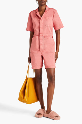 ALEX MILL STRETCH-COTTON POPLIN PLAYSUIT - Size S