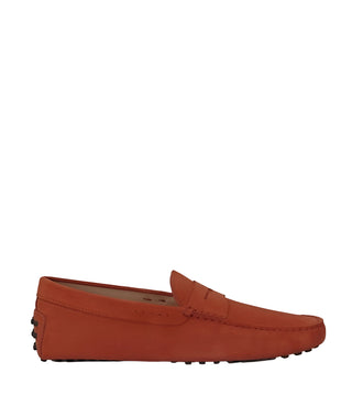 Tods Suede Gommino Driving Shoes Red