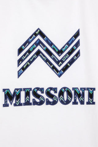 MISSONI EMBROIDERED COTTON-JERSEY T-SHIRT - Size XL