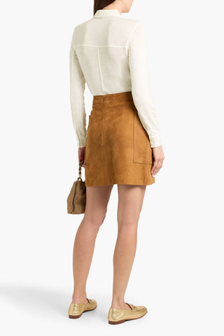 FRAME LINEN-BLEND JERSEY POLO SHIRT - Size XS