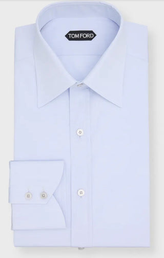 Tom Ford Cotton Point-Collar Dress Shirt