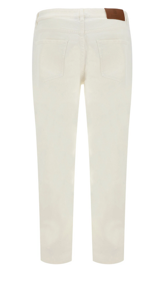 Brunello Cucinelli White Cotton Five-Pocket Jeans