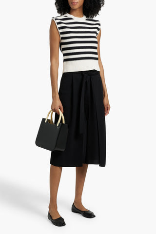 VERONICA BEARD VERA STRIPED COTTON VEST - Size S