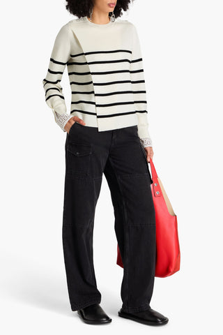3.1 PHILLIP LIM STRIPED WOOL SWEATER - Size L