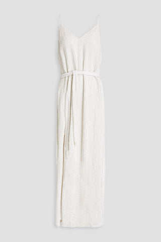 RETROFÊTE REBECCA SEQUINED CHIFFON MAXI DRESS - Size L