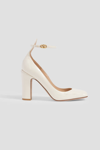 VALENTINO GARAVANI TAN-GO PATENT-LEATHER PUMPS - Size 37