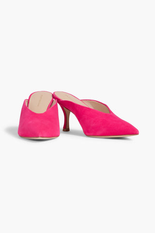 STUART WEITZMAN LULAH SUEDE MULES - Size 9