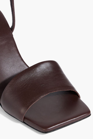 TIBI GOLLY LEATHER SANDALS - Size 36