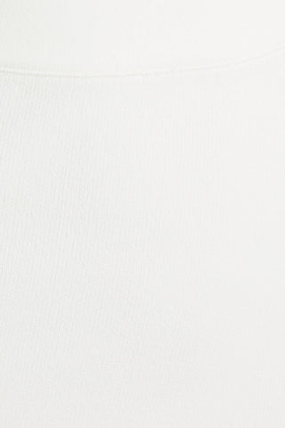 HERVÉ LÉGER SPLIT-FRONT RIBBED-KNIT MIDI SKIRT - Size S
