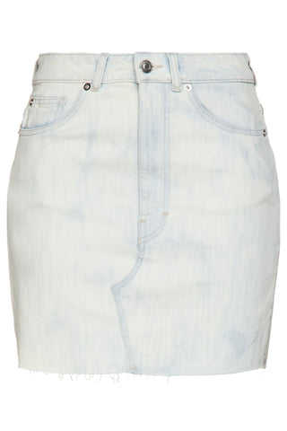 IRO ROSIER FRAYED DENIM MINI SKIRT - Size 34