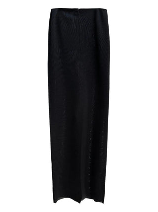 Tom Ford Rib-Knit High-Waisted Maxi Skirt Black