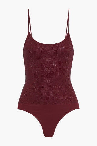 ALEXANDRE VAUTHIER CRYSTAL-EMBELLISHED STRETCH-JERSEY BODYSUIT - Size 36