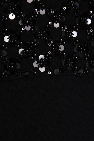 REBECCA VALLANCE MARIE STRAPLESS BOW-DETAILED EMBELLISHED CREPE MIDI DRESS - Size 8