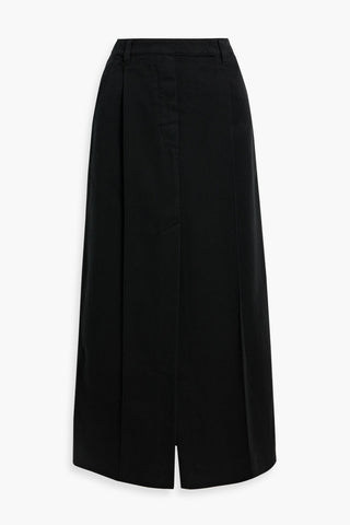 BRUNELLO CUCINELLI COTTON-TWILL MAXI SKIRT - Size 40