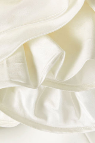 CAROLINA HERRERA STRAPLESS RUFFLED CREPE MINI DRESS - Size 4