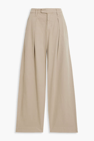 SLVRLAKE LOLA COTTON-TWILL WIDE-LEG PANTS - Size 29