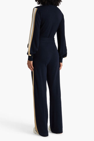WE NORWEGIANS GELIO BELTED MERINO WOOL-BLEND JUMPSUIT - Size L
