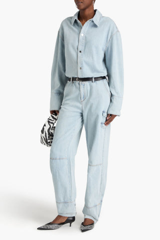 RETROFÊTE RUSSO DENIM JUMPSUIT - Size S