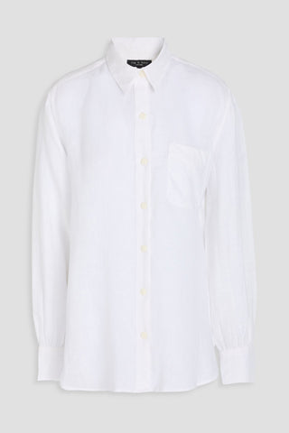 RAG & BONE MAXINE LINEN SHIRT - Size XXS