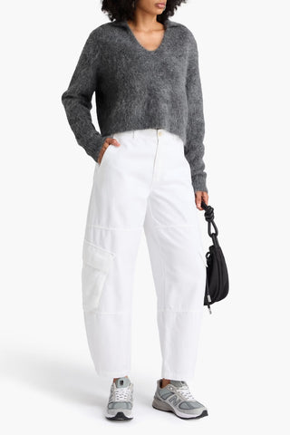 FRAME THE BUBBLE CARGO HIGH-RISE BARREL-LEG JEANS - Size 28