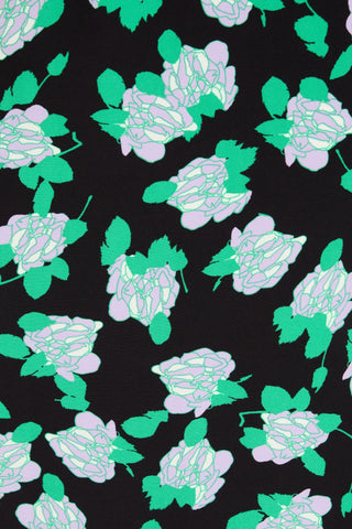 DIANE VON FURSTENBERG ELMA FLORAL-PRINT CADY MIDI WRAP SKIRT - Size 10