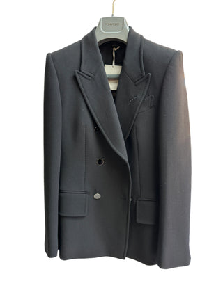 Tom Ford Tom Ford Crepe Double-Breasted Blazer with Gold-Tone Buttons