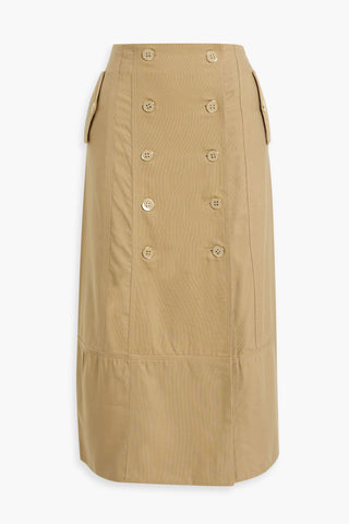 FARM RIO COTTON AND LYOCELL-BLEND MIDI SKIRT - Size M
