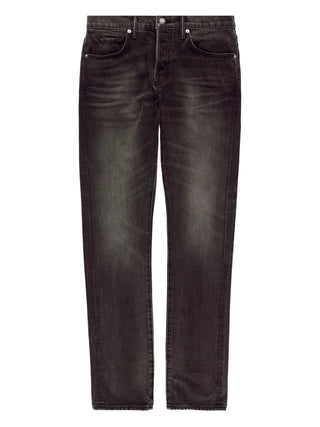 Zegna Washed Black Cotton Denim Jeans