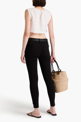 FRAME LE HIGH HIGH-RISE SKINNY JEANS - Size 34