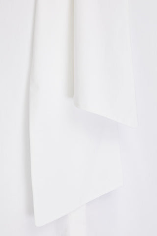 ANOTHER TOMORROW PUSSY-BOW COTTON-POPLIN BLOUSE - Size 38