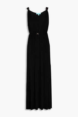 MELISSA ODABASH HARPER EMBELLISHED JERSEY MAXI DRESS - Size M