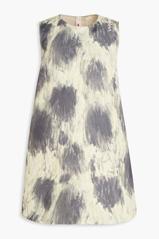 MARNI PRINTED SATIN MINI DRESS - Size 40