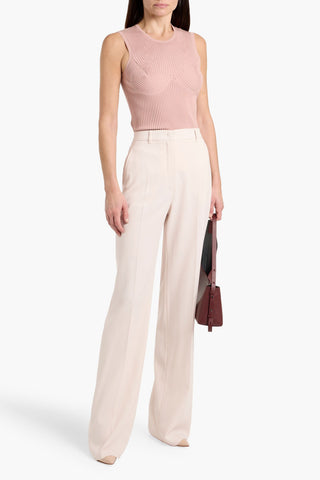 MAX MARA STUDIO QUASAR WOOL-TWILL STRAIGHT-LEG PANTS - Size 40