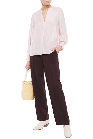 VINCE SILK CREPE DE CHINE BLOUSE - Size M