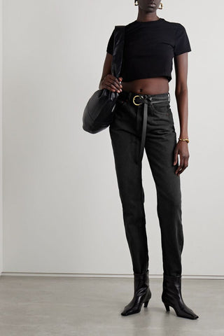 RE/DONE 70S FRAYED HIGH-RISE BOOTCUT JEANS - Size 26