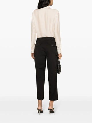 Tom Ford Cotton Cropped Cargo Trousers Black