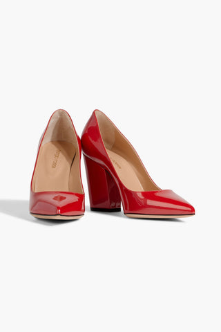 SERGIO ROSSI SERGIO 90 PATENT-LEATHER PUMPS - Size 36