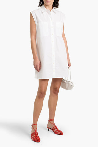 FRAME COTTON-POPLIN MINI SHIRT DRESS - Size XS