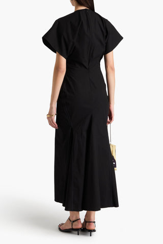 VICTORIA BECKHAM COTTON-BLEND MAXI DRESS - Size 8