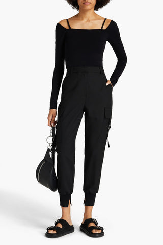 HELMUT LANG STRETCH-JERSEY TOP - Size XS/S