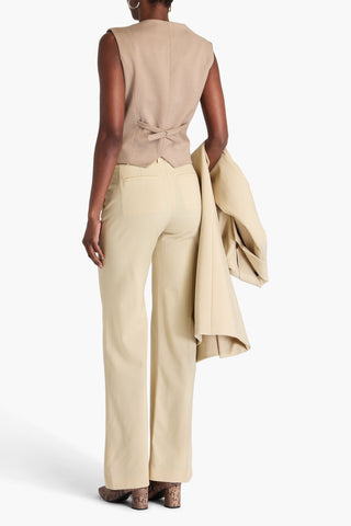 JOSEPH MORISSEY WOOL-BLEND TWILL STRAIGHT-LEG PANTS - Size 38