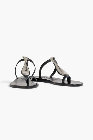 ANCIENT GREEK SANDALS '+ KIMAL AWA EMBELLISHED LEATHER SANDALS - Size 37