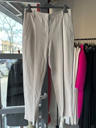 Brunello Cucinelli Smooth Fabric Slim-Fit Cropped Trousers with Ankle Zippers