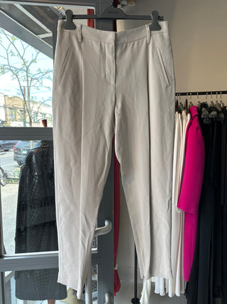 Brunello Cucinelli Smooth Fabric Slim-Fit Cropped Trousers with Ankle Zippers