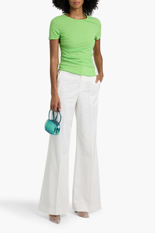 ALICE + OLIVIA DYLAN LYOCELL-BLEND TWILL WIDE-LEG PANTS - Size 6