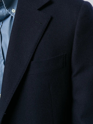 Brunello Cucinelli Fine Wool Two-Button Navy Blazer