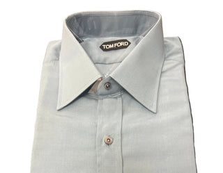 Tom Ford Tom Ford Lyocell Silk Blend Spread Collar Dress Shirt